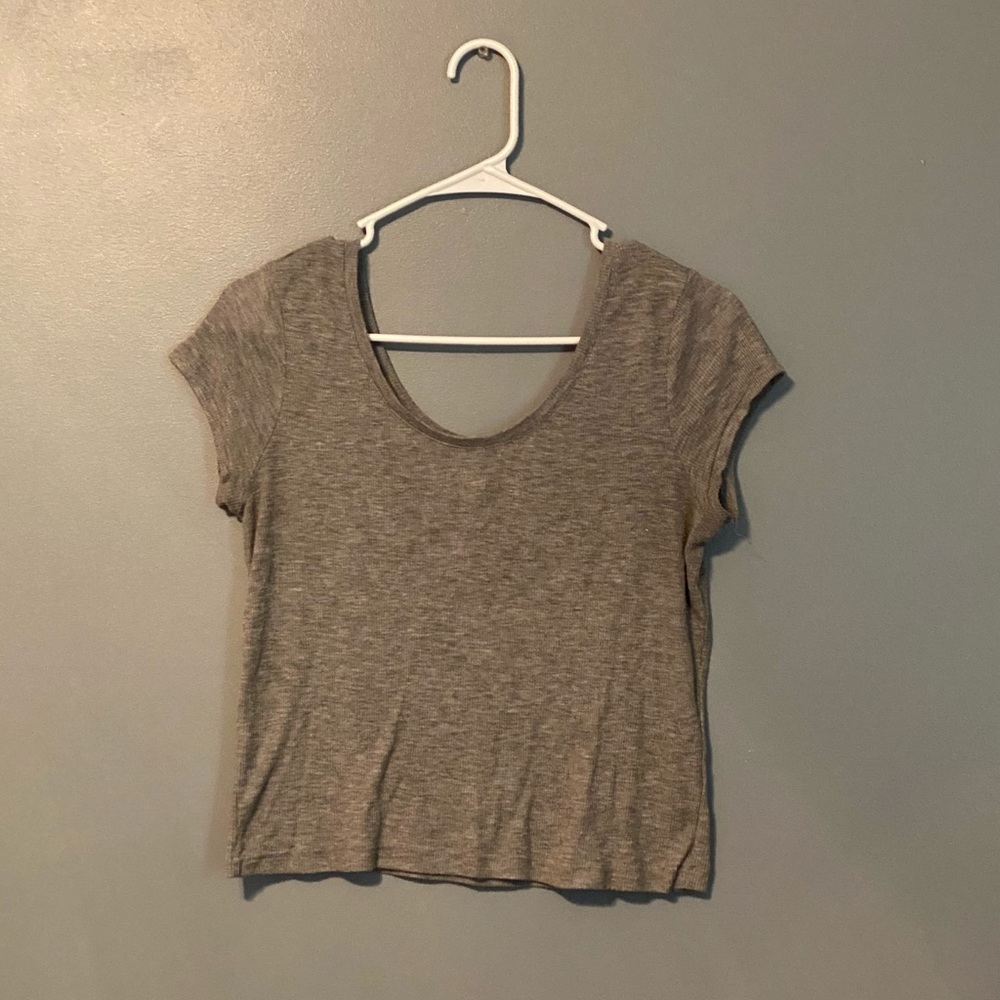 Gray soft tee